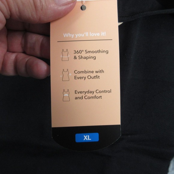 Shapermint Essentials Cami Tank Top Womens XL Black Scoop Neck Shapewear NWT - Picture 6 of 10